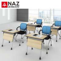 Foldable Desk With Wheels For Student Or Adult School        Space Saving Furniture